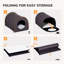 Chalet chauffant pour chat, imperméable pour les chats, chaud et confortable, brun avec un design respirant,