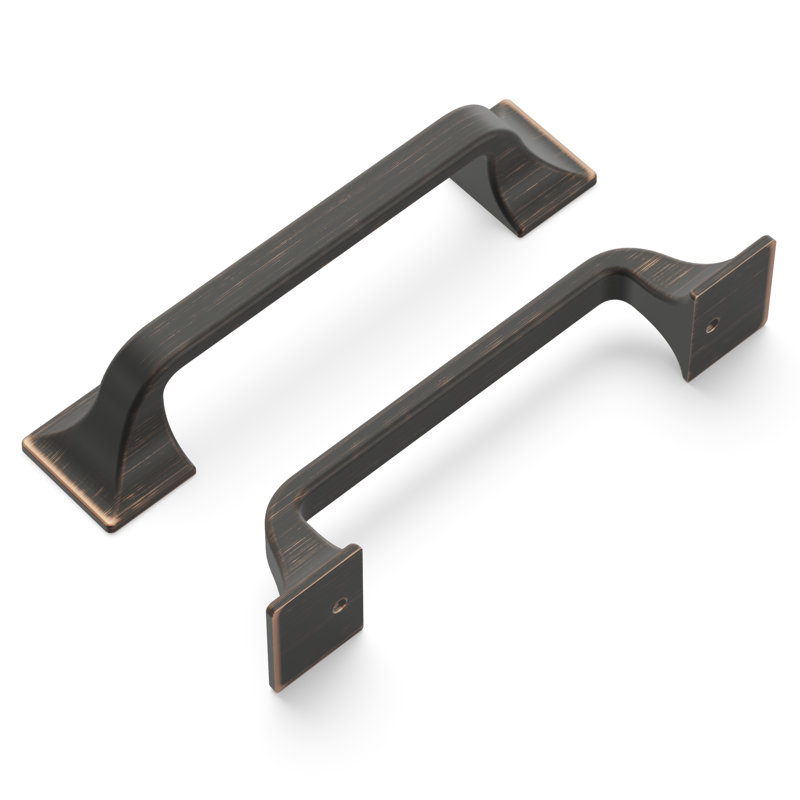Forge Collection Handle Pull - 3-3/4" Centre to Centre Cabinet Pull Vintage Bronze - Farmhouse Hardware for Drawers & Cabinets