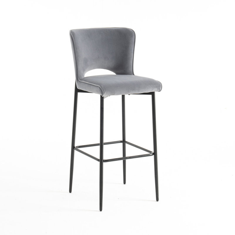Hallowell Bar Stool, Grey