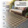 Classic Plaid Weave Indoor Outdoor Rug, Lightweight & Portable 5x7 ft Patio Area Rug