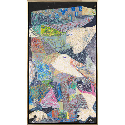 «Guernica Flight», peinture sur toile à cadre flottant