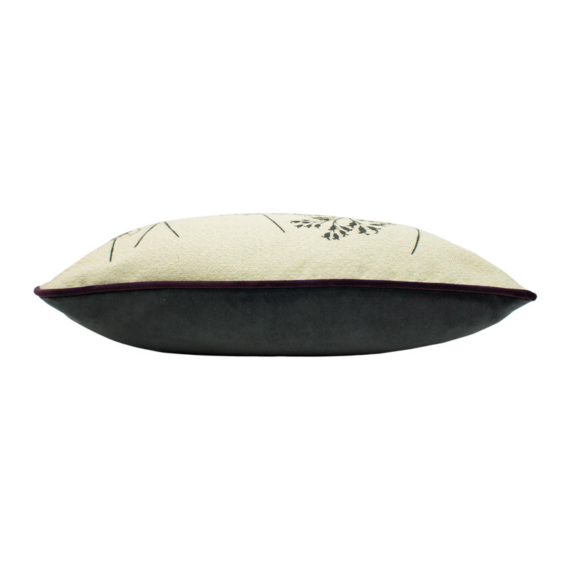 Geometric Rectangular Lumbar Cushion, Feathers