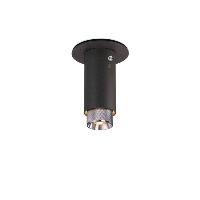 1 - Light Flush Mount, Steel, Graphite