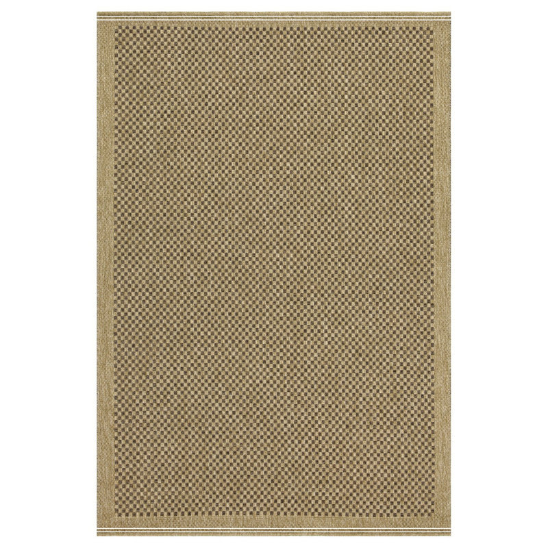 Jute/Mocha Indoor/Outdoor Area Rug, Runner 2'7" x 7'3"