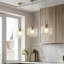 1 - Light Brushed Gold Pendant