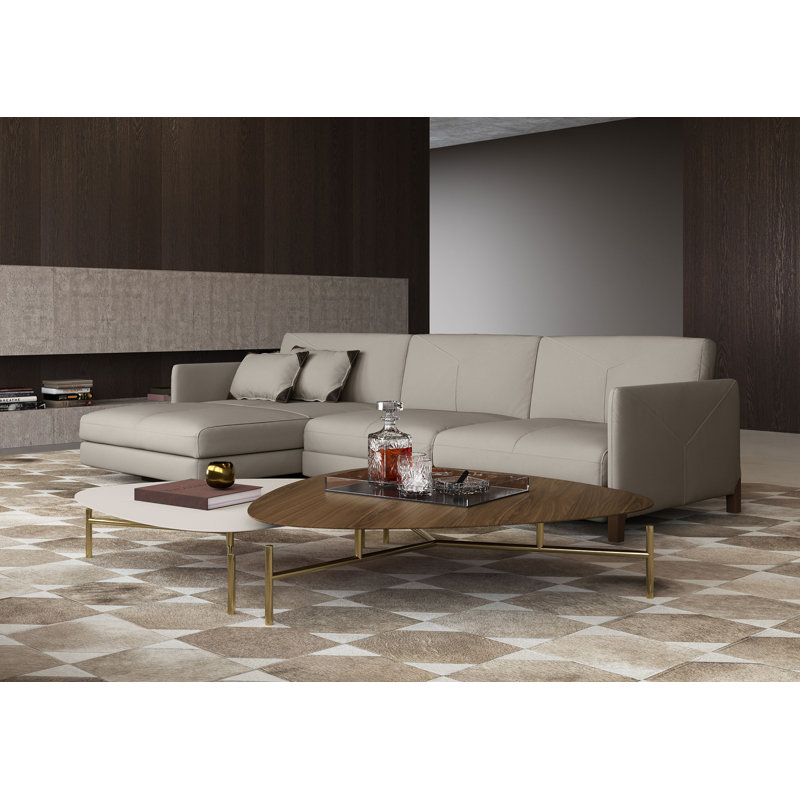 Finsbury Single Coffee Table, 11" H x 43" W x 43" D, Almond