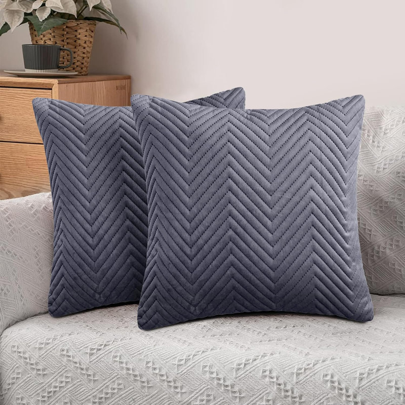 Geometric Grey Cushion, Grey
