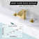 2 Handle Deck Mount Waterfall High Flow Roman Tub Faucet with Brass Valve