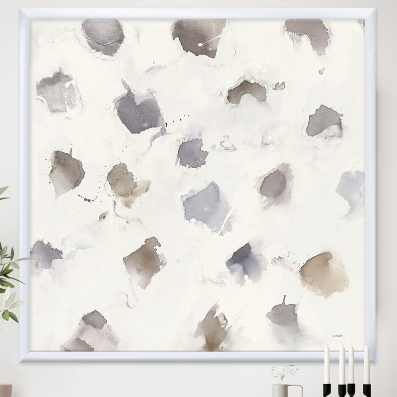 Cadre photo "brown nougat" , reproduction sur toile, Cadre blanc, H 16 po x l 16 po x P 1 po