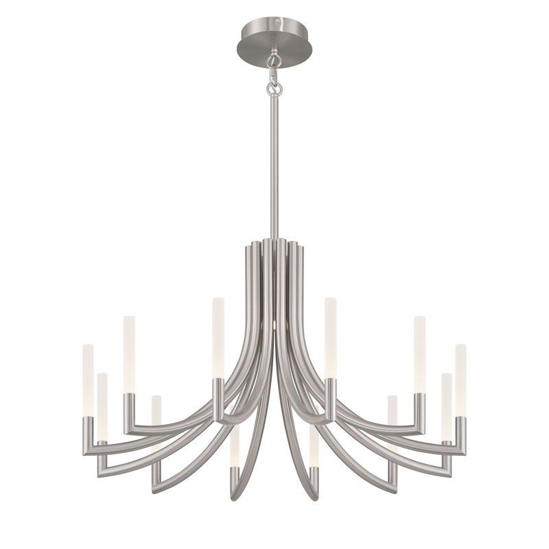 Lustre 36 po Olette, Nickel brossé