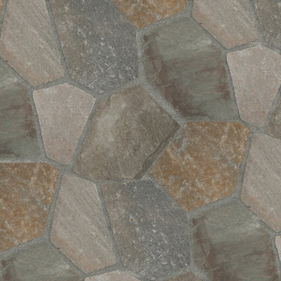 Sierra Gold 18 in. x 24 in. x 0.50 in. Slate Mesh-Backed Flagstone Paver (214.5 sq. ft./unit, 78 Pieces)