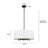 5-Light Drum Chandelier Dining Room Chandelier Dining Room Light for Dining Room
