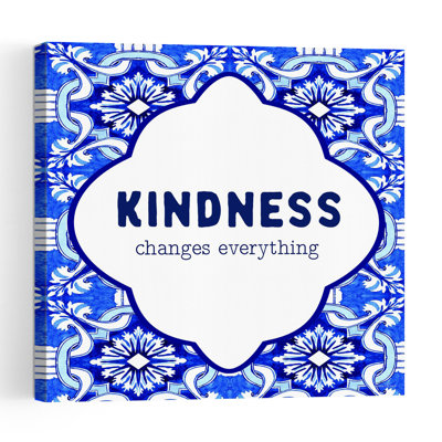 Kindness Changes Everything Vintage Abstract Wall Art Print