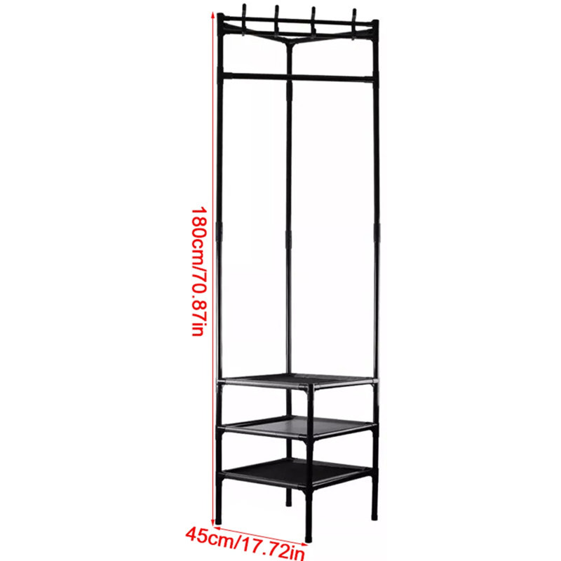 Metal Freestanding 1 - Hook Coat Rack