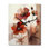 Red Poppy Flowers Delicate Retro Watercolor - Fleurs horloges murales