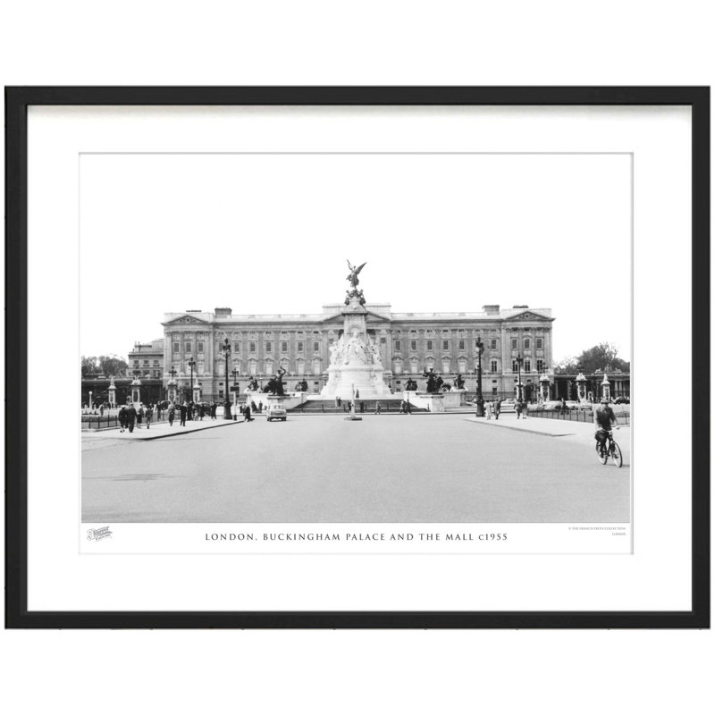 London, Buckingham Palace And The Mall C1955 by Francis Frith - Single Picture Frame Print, 40cm H x 50cm W x 2.3cm D