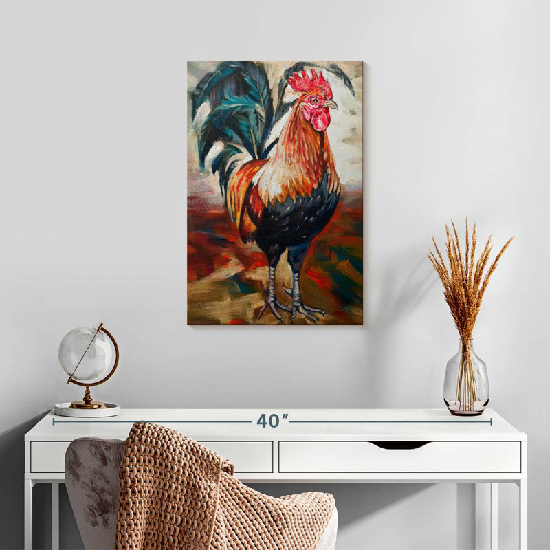 Brampt Solo Rooster, 24" H x 16" W
