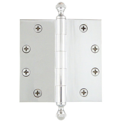4.5'' x 4.5'' Brass Butt Bearing Hinge