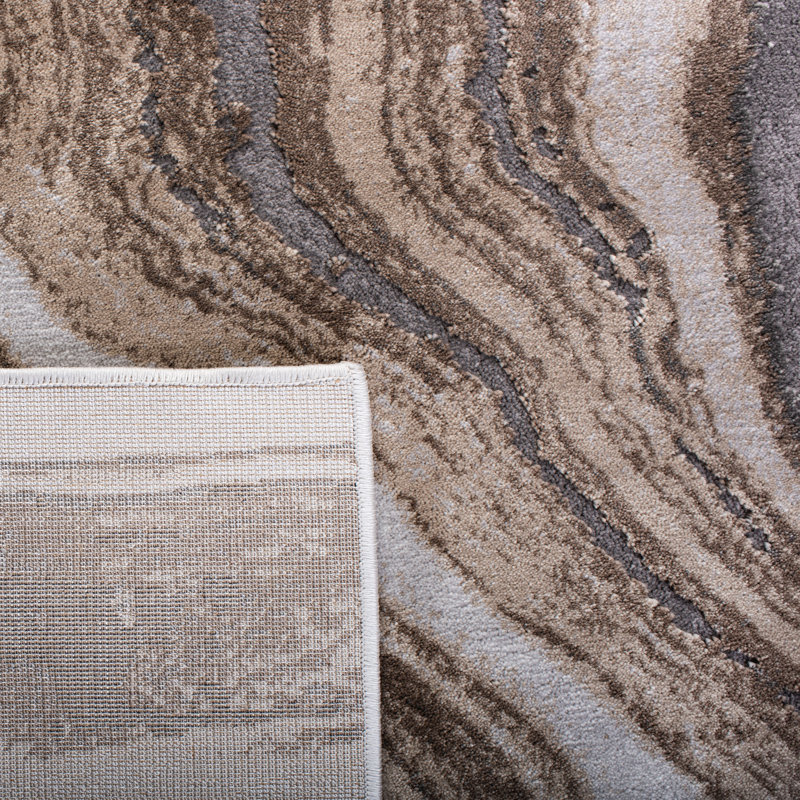 Ahanu Abstract Area Rug, Rectangle 79 x 152 cm