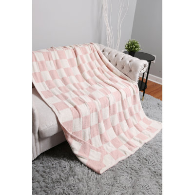 Checkered Pattern Luxury Soft Throw Blanket