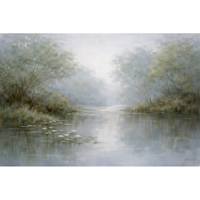 «Pale Meadow», art mural sur toile tendue, L 20 po x H 20 po x P 1,5 po