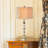 31.75" Tall Onyx Table Lamp "Tethys", Chartreuse