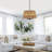 5-light Boho Farmhouse Hand-woven Rattan Chandelier-1619286837