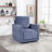 29.55" Wide Stylish Soft Chenille Swivel Accent Chair With Storage Seat-841191508