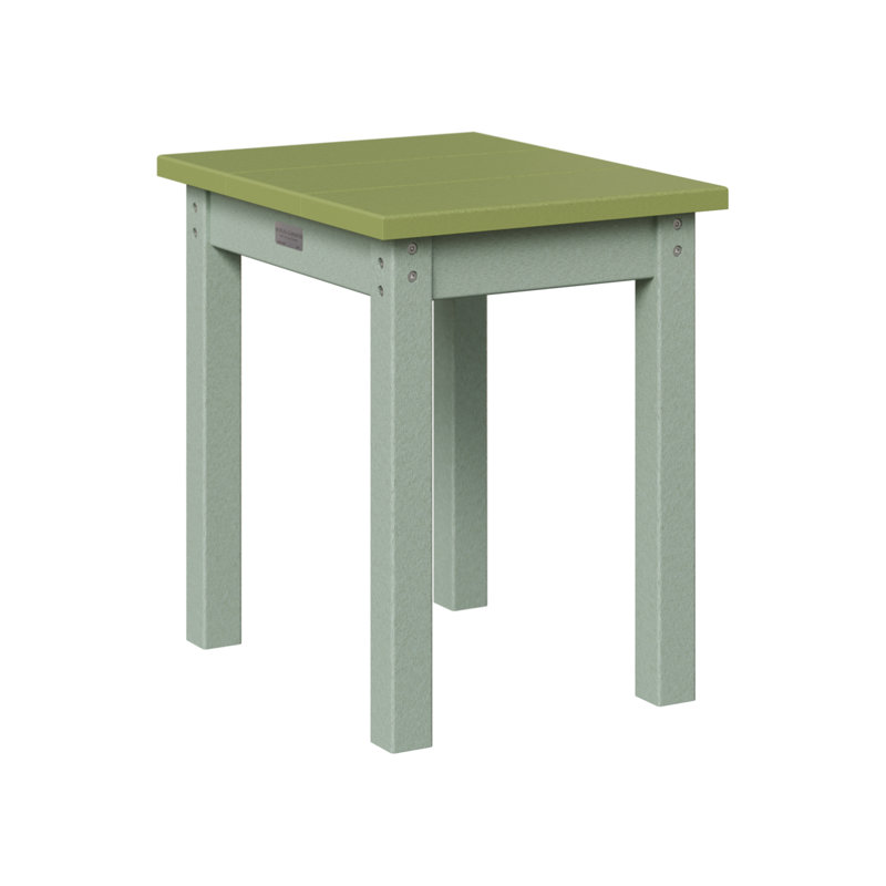 Berlin Gardens Economy End Table, Kiwi Green, Seafoam