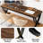 78.74" Modern Farmhouse Home Office Desk with Metal Frame