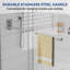 Porte de douche coulissante double sans cadre l 55 à 59 po x H 75 po, porte de douche en verre trempé 5/16 po-107484699