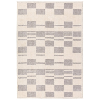 Latitude Run® Fercose Powerloomed Geometric Cream Runner (2'8"x8')
