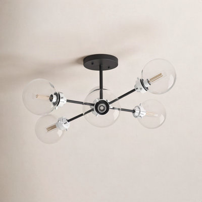 Blevins Glass Semi Flush Mount