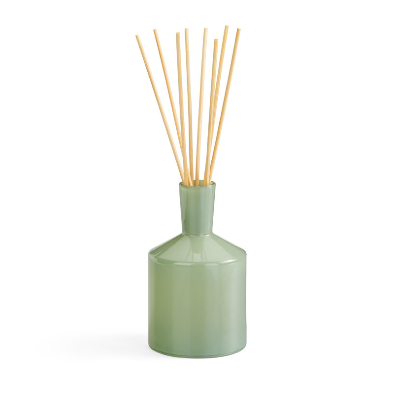 Diffuseur roseau, H 5,5 po x l 3 po x P 3 po, Vert, Gardénia fraîchement coupée