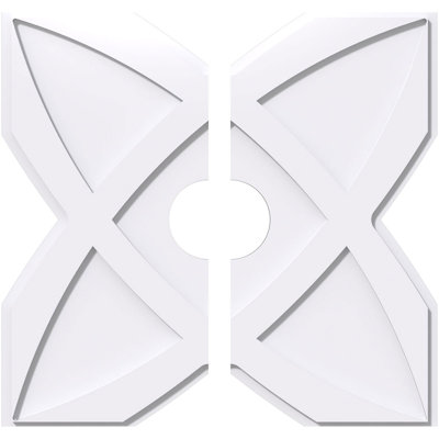 Médaillon de plafond 32 po x 32 po x 6 po x 11 po x P 1 po Titus
