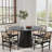 Solid Wood Round Pedestal Dining Table-479808694-479808690