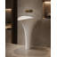Vivian 35.5" Tall Glass Handmade Oval Pedestal Bathroom Sink-113022647
