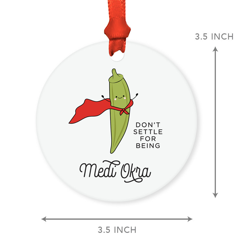 Ornement en forme de boule de Noël super héros Funny Food pun