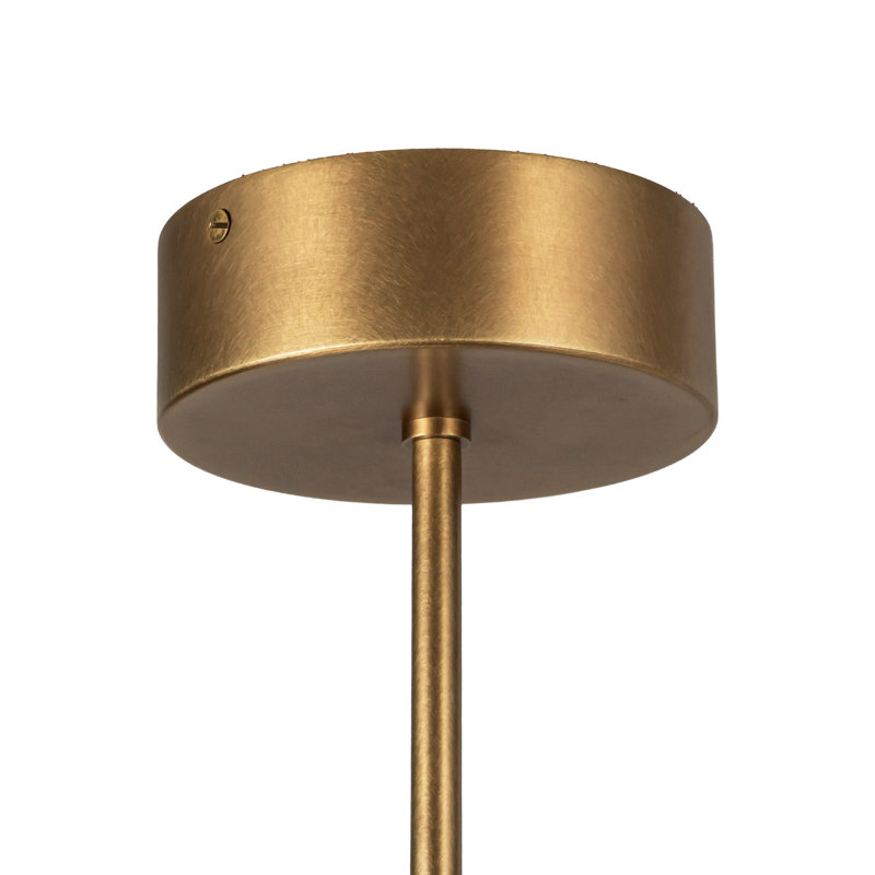 Astrid 2 - Light LED Chandelier, Vintage Brass