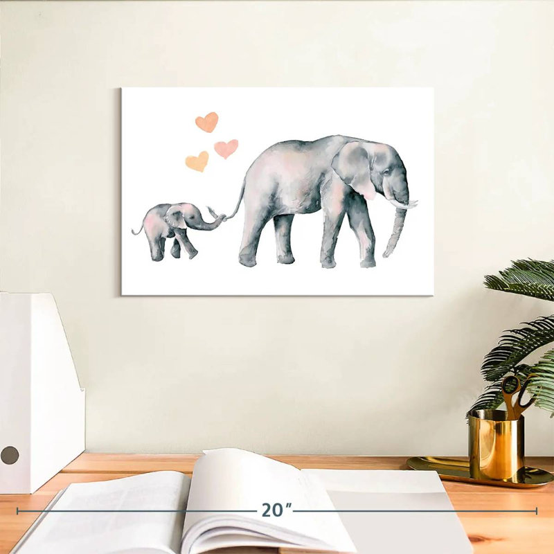Mon amour d'éléphant, H 8 po x l 12 po