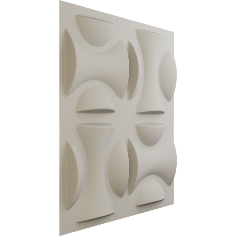 Panneau mural décoratif 3D York EnduraWall, Blanc fleur satiné UltraCover