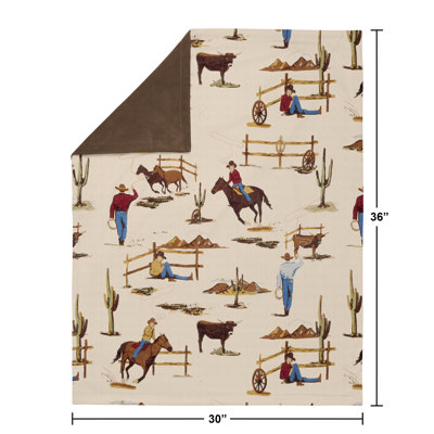 Wild West Cowboy Security Baby Blanket