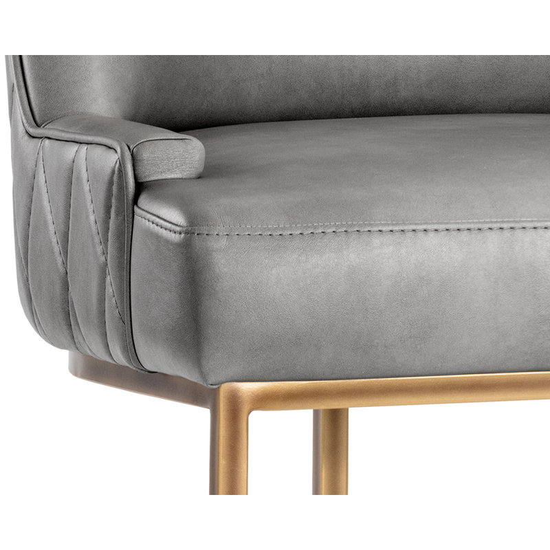 Florence Upholstered Dining Chair, Gray