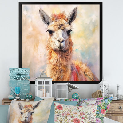 Llama Harmony I - Animals Canvas Print