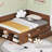 Full Size Daybed With Drawers And Shelves, Walnut(OLD SKU:LP102023AAD)-92117967
