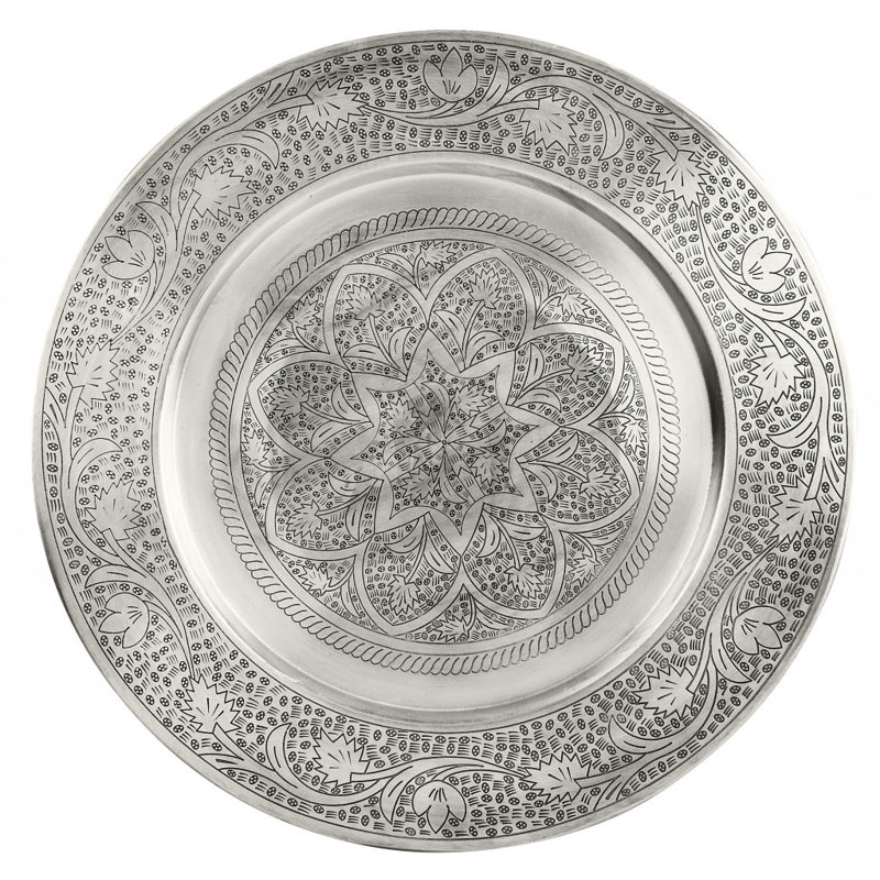 Moroccan Metal Tray Table