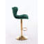 Ensemble de 2 tabourets de bar réglables avec repose-pieds chromé et base pivotante-1059126476