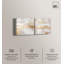 «Golden Luxe Room Room», ensemble de 2 impressions sur toile par -388470322-388470351-388470320