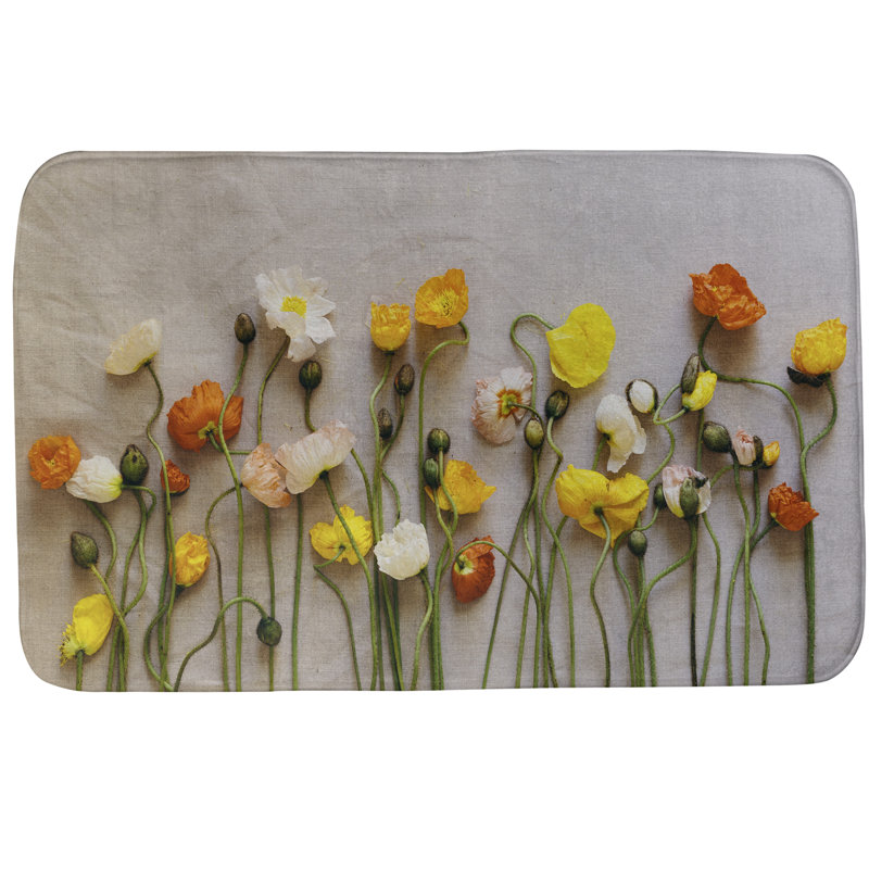 Tapis pour salle de bain en microfibre Fawcett, l 21 po x L 34 po