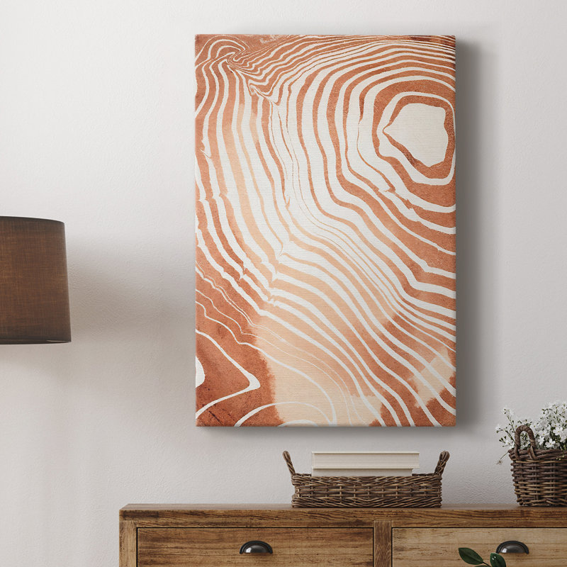 Grain de bois Suminagashi II - galerie sur mesure Cavas, H 36 po x l 24 po